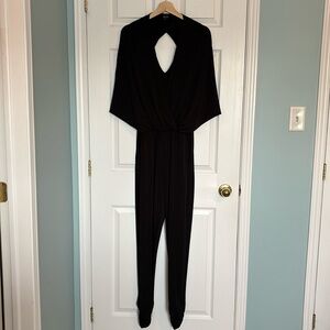Guess stretchy open back jumpsuit